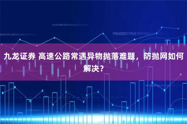 九龙证券 高速公路常遇异物抛落难题，防抛网如何解决？
